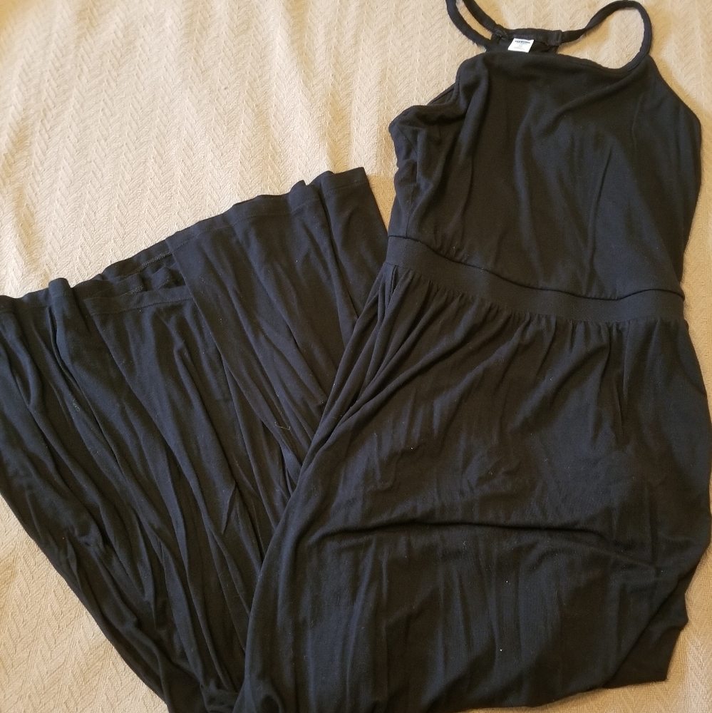 Black maxi dress
